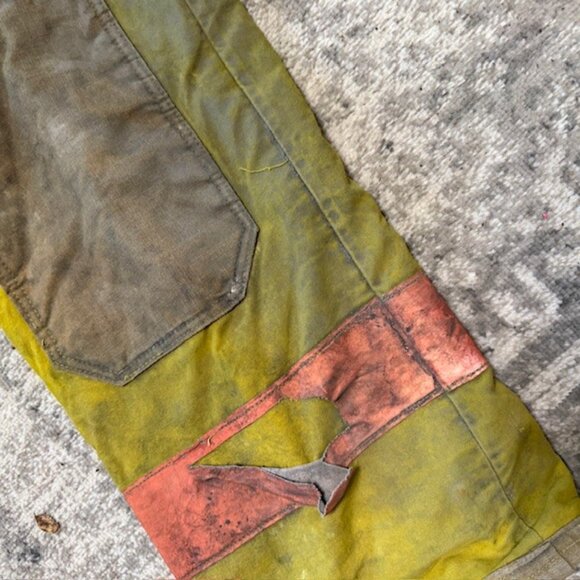 Vintage 1980s Yellow Firefighter Turnout Gear Set –Nomex --RARE– - Picture 10 of 13